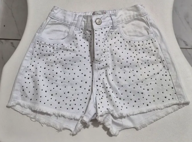 Short branco infantil