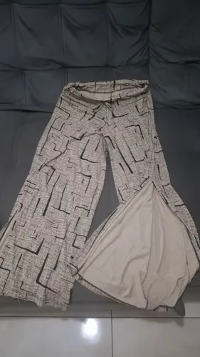Calça pantalona veste G e GG