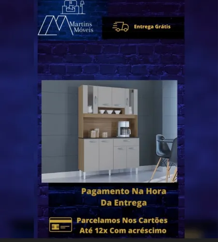 GRANDE PROMOÇÃO KIT COZINHA CORAIS 8 PORTAS NOVO ENTREGA GRÁTIS ACEITA CARTÃO.