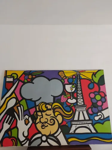 Quadro Pitando a Mão