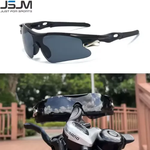 Óculos de Sol Esportivo JSJM Preto - Corrida, Ciclismo e Lazer com Estilo