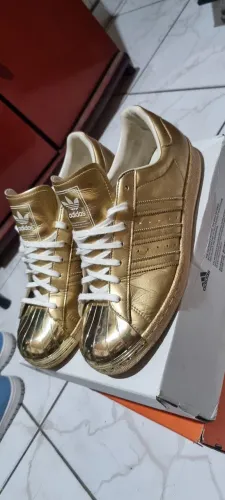 Adidas superstar dourado 43! Raro!