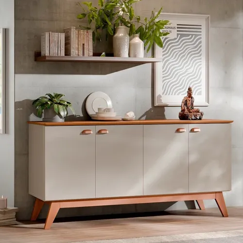 Buffet moderno com 3 portas e design elegante rf54