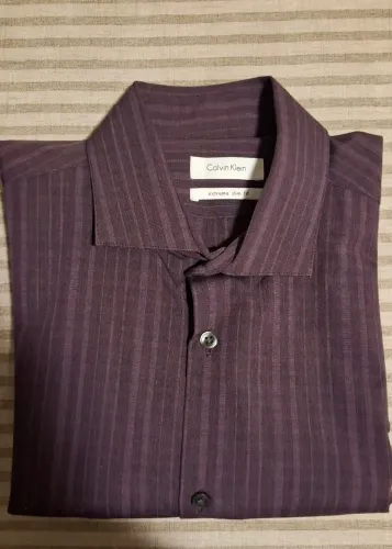 Camisa Calvin Klein - Extreme Slim Fit - Roxa TAMANHO M NOVA!