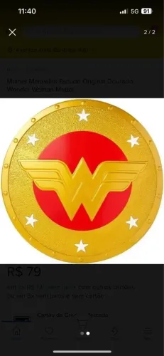 mulher maravilha escudo original dourado wonder woman mattel
