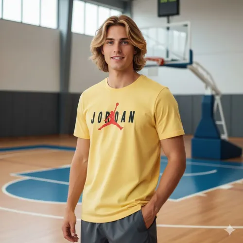 Camiseta Nike Jordan Amarela - Tam GG