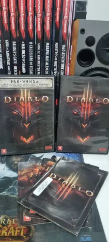 Diablo 3 PC + capa diablo 3 pré venda 
