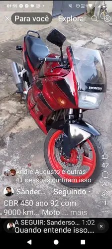 CBR 450 Sr viúva negra