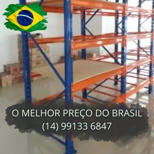 Porta palete estante de aço p/ estoque