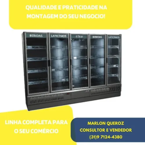 Freezer Refrigerador de Bebidas 4 Portas Polar 220v