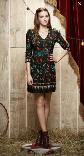 Vestido MIDI Bilheteria Antix Tema Circo Tamanho P 