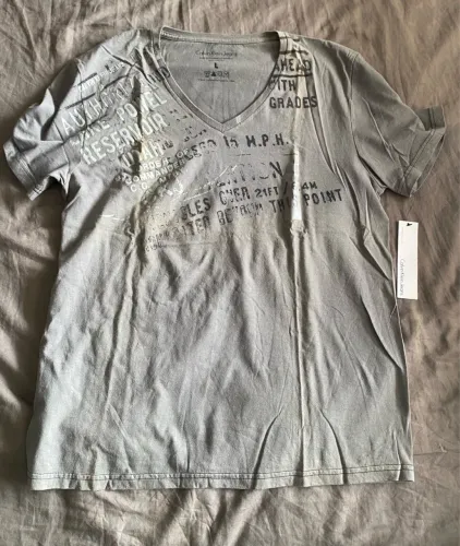 Camiseta Calvin Klein Cinza