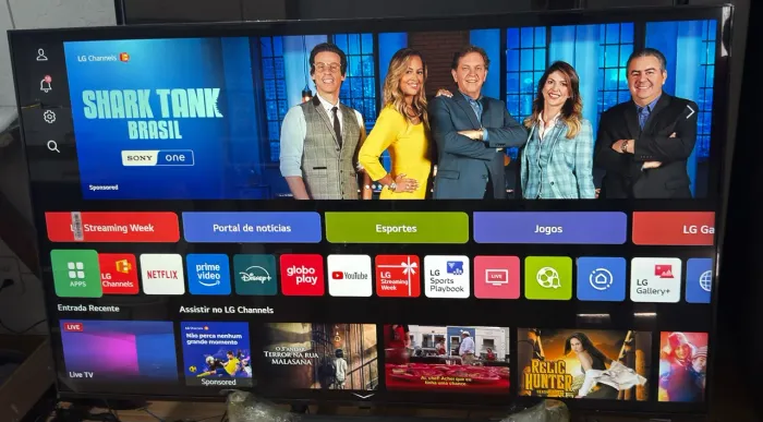 Tv 50 lg 4k com Alexa e mouse na tela