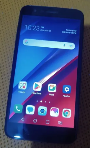 LG k11+, tela sem nenhum arranhão.