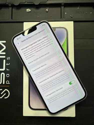 iPhone 14 128gb Lilás seminovo, acompanha caixa e cabo USB, bateria 78%