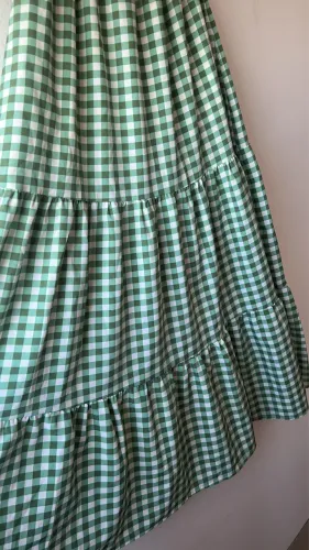 Vestido verde xadrez TAM M