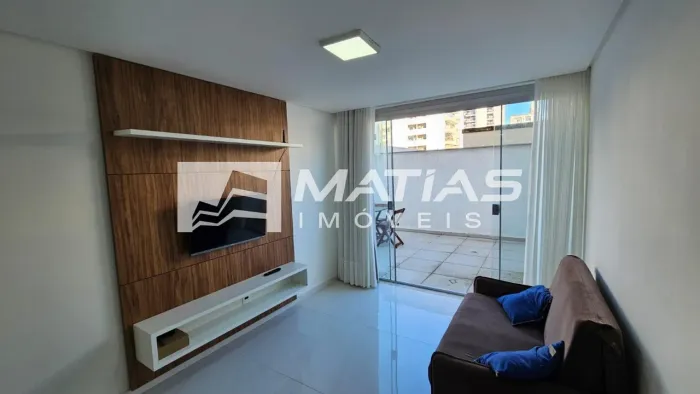 Apartamento de Luxo na Praia do Morro: 2 quartos, 2 suítes, 1 sala, 1 banheiro, 2 vagas de