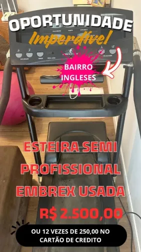 ESTEIRA SEMI PROFISSIONAL EMBREX