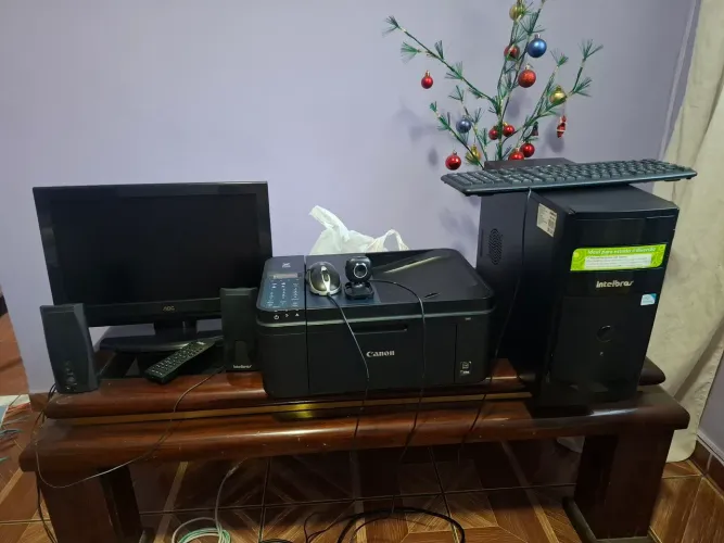 vendo computador completo impressora webcam teclado mouse Caixas monitor 