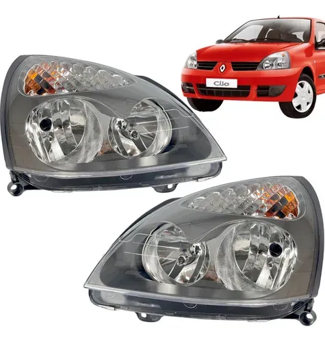 Farol Renault Clio 2003 A 2012 Novo Dois Lados Par Direito