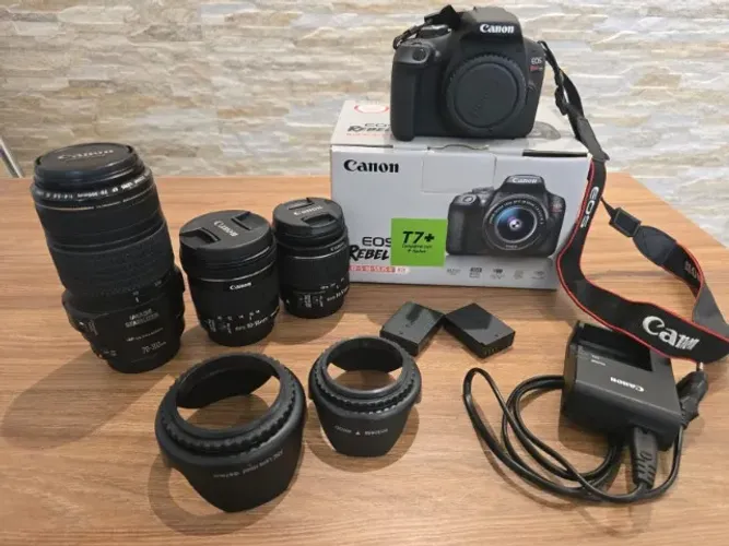 Kit Canon T7 - Praticamente Novo.