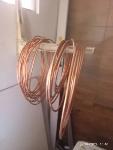 Panqueca tubos de cobre ar condicionado