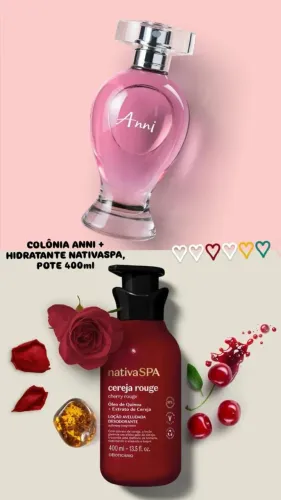 COMBO: 1 Colônia Anni + 1 Hidratante NATIVASPA 400ml