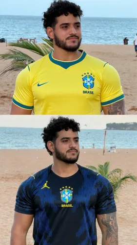CAMISA DO BRASIL 1:1 TAITAI - MASC / FEM