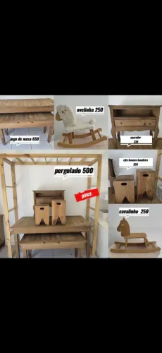 Móveis decorativos em pinus 