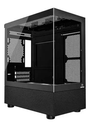 Gabinete Gamer One Power Crystal Sem Fonte Preto com x7 Ventoinhas/Fans  - Cc-202b
