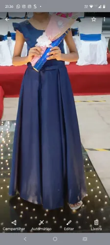 Vendo vestido para formatura tamanho 12 anos