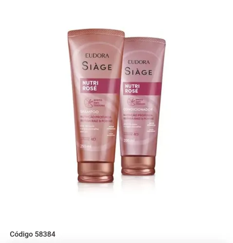 Siage Eudora Nutri Rose shampoo e condicionador 
