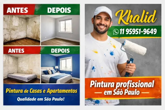 Pintura de casas e apartamentos