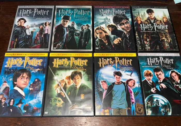 Harry Potter Coleção Completa 8 DVDs - Edição Especial - 2 Discos
