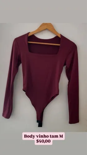 Body vinho manga longa 40,00