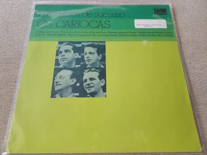 Lp Disco de vinil Os cariocas - Autógrafos de sucesso