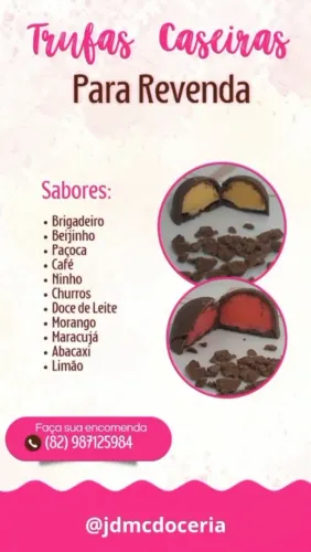Trufas Caseiras para Revenda