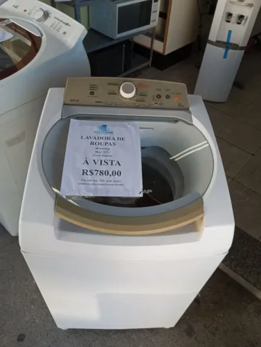 Máquina de lavar/ Lavadora de roupas Brastemp ative 9kgs 127v Cesto de Inox
