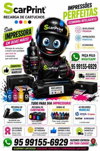Scarprint venda de tintas toner e cartuchos de impressoras 