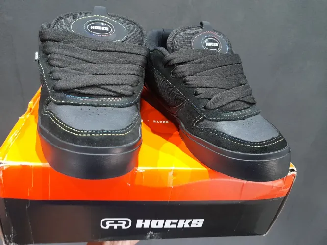 Tênis Hocks Preto - Estilo Skate / Street