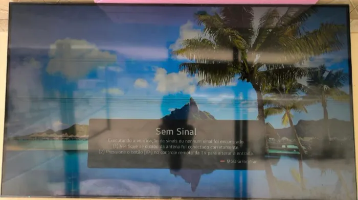 Tv Smart LG 86 polegadas 4K com defeito linhas