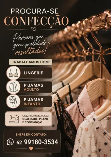 ? PROCURA-SE CONFECÇÃO / FACÇÃO