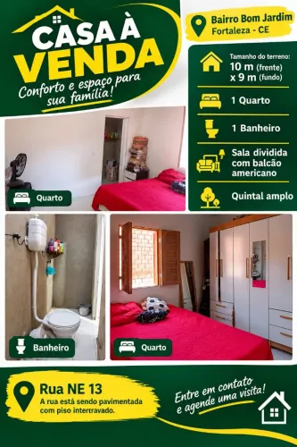 Casa a venda no bom jardim