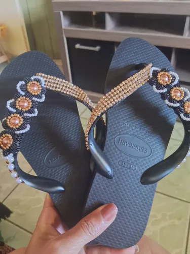 Havaianas top original bordada
