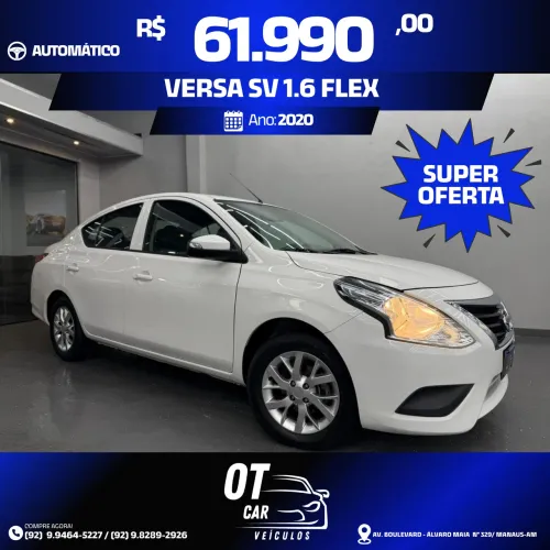 Nissan Versa SV 1.6 16V Flexstart 4P Aut. 2020
