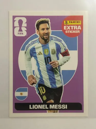 Figurinha extra Legend Messi regular original Panini Copa do Mundo de 2026