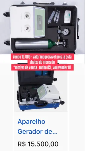 Aparelho de ozonioterapia 
