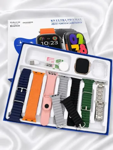 Smartwatch Relógio Ultra Pro Max Séries Com 7 pulseiras Atacado e Varejo..