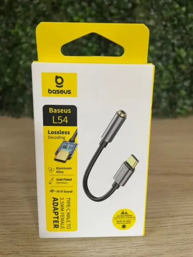 Cabo adaptador de áudio usb-c para P2 Baseus