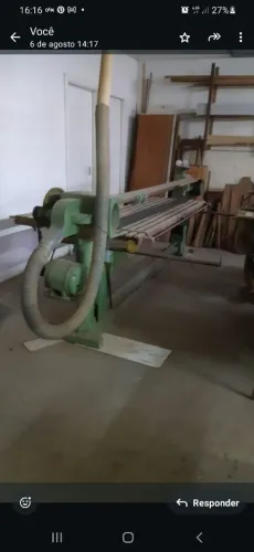 Lixadeira usada para marcenaria em bom estado. Marca Mazzuti, cinta 6000mm  motor 3cv 220v